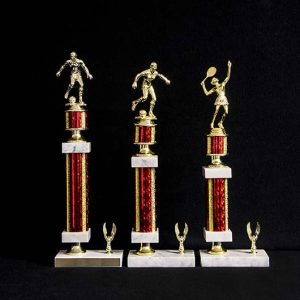 Two tier trophy with side mount - 609 Series