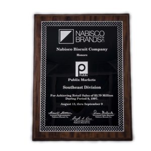 13'' x 17'' oak wood finished plaque - P1317